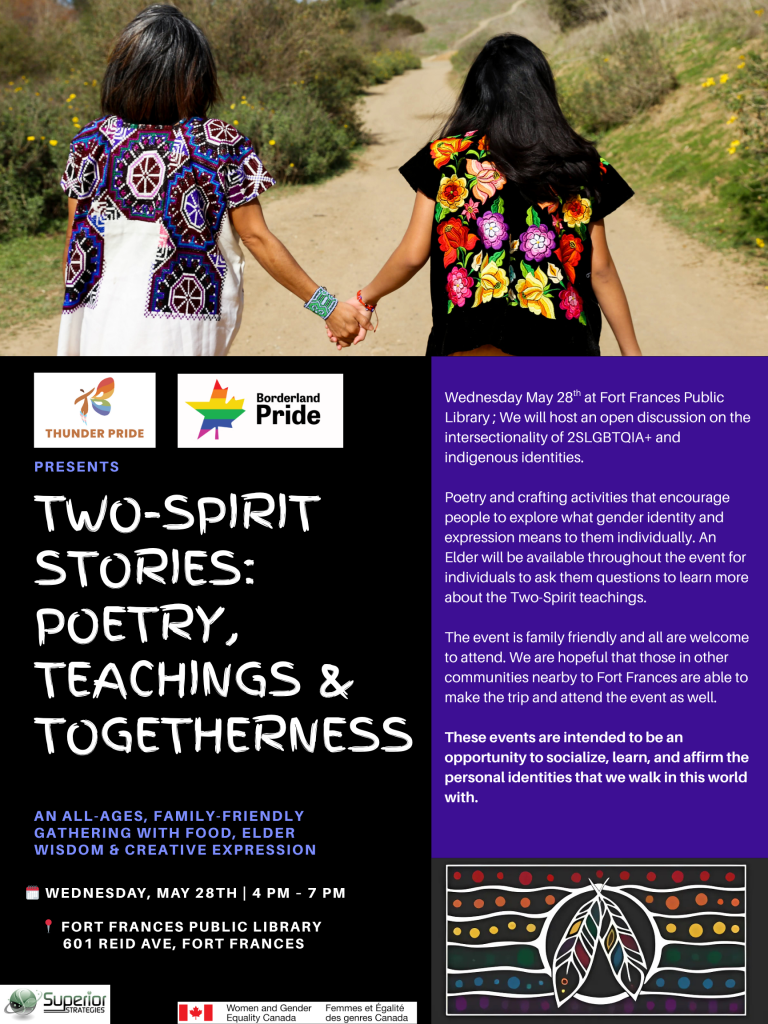 Two-Spirit Stories: Poetry, Teachings & Togetherness. An All-Ages, Family-Friendly Gathering with Food, Elder Wisdom & Creative Expression